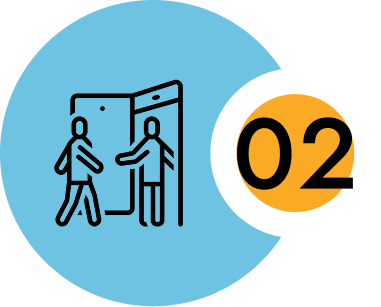 arrive and settle in